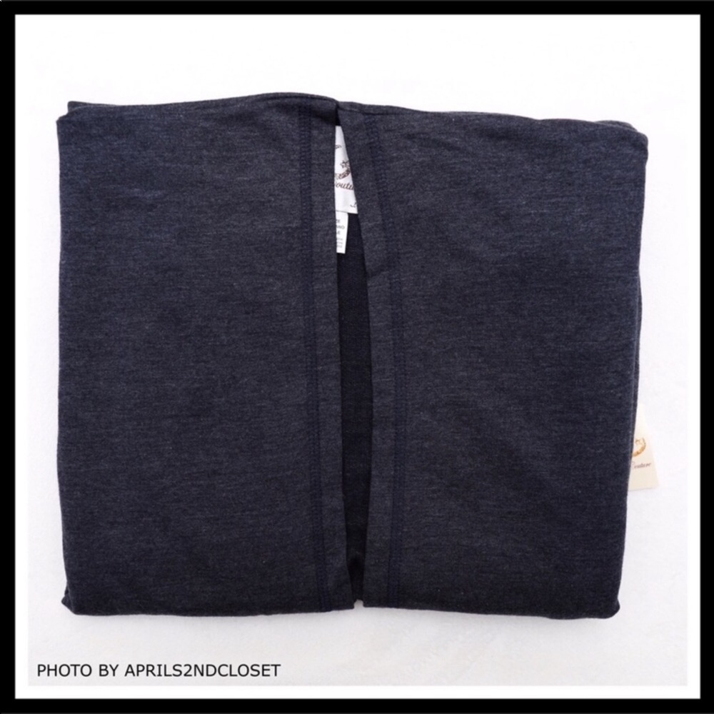 PONCHO CAPE NAVY BLUE BLANKET WRAP CARDIGAN A3C - Picture 4 of 8